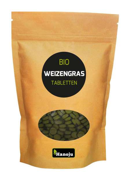 Biologische Tarwegras 500 mg, 1000 tabletten
